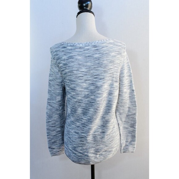 Chico's Spacedye Bateau-Neck Pullover Sweater comfy knit casual fall - Picture 2 of 5